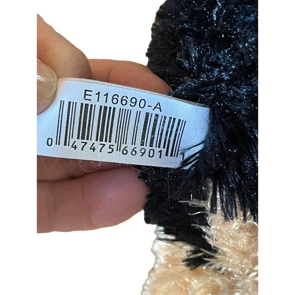 Dan Dee Brown‎ and Black Dog Plush with Easter Bunny Ears 2010 8" - Picture 6 of 6